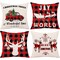 Kitcheniva Christmas Throw Pillow Plush Cushion Covers 18 x 18 4 Pcs